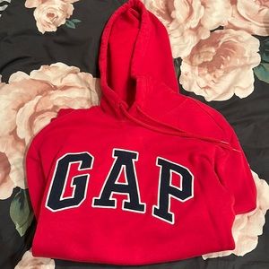 gap hoodie red